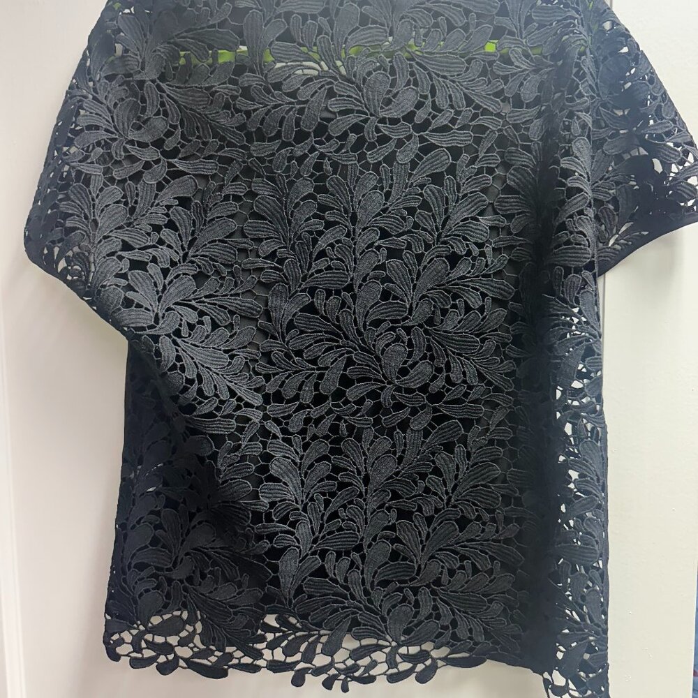 CROSBY by Mollie Burch Black Dress Top Sz.Medium